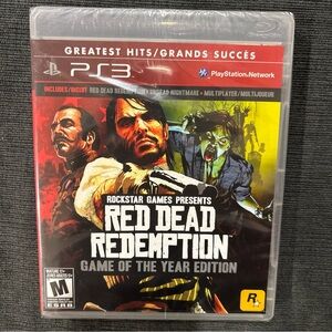 Sony PS3 Red Dead Redemption Game of the Year Edition - Red, Yellow, Black